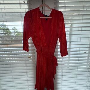 Ashley Stewart Vibrant Red Dress